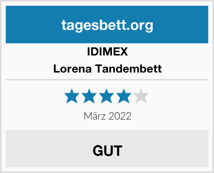 IDIMEX Lorena Tandembett Test