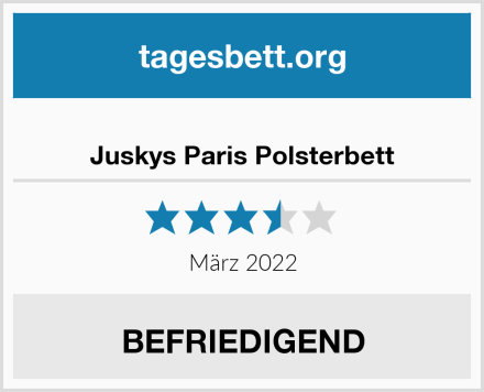  Juskys Paris Polsterbett Test