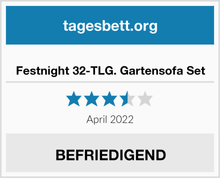  Festnight 32-TLG. Gartensofa Set Test