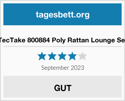  TecTake 800884 Poly Rattan Lounge Set Test