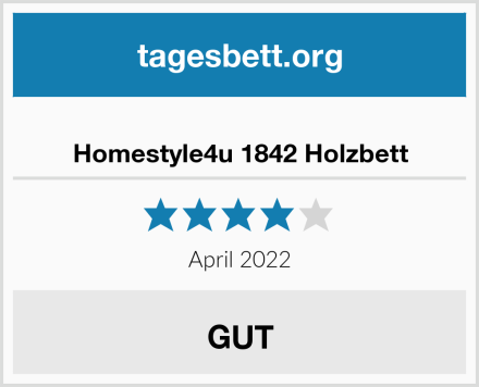  Homestyle4u 1842 Holzbett Test
