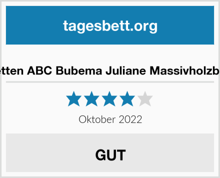  Betten ABC Bubema Juliane Massivholzbett Test
