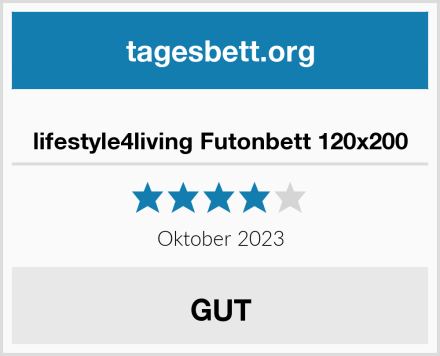  lifestyle4living Futonbett 120x200 Test
